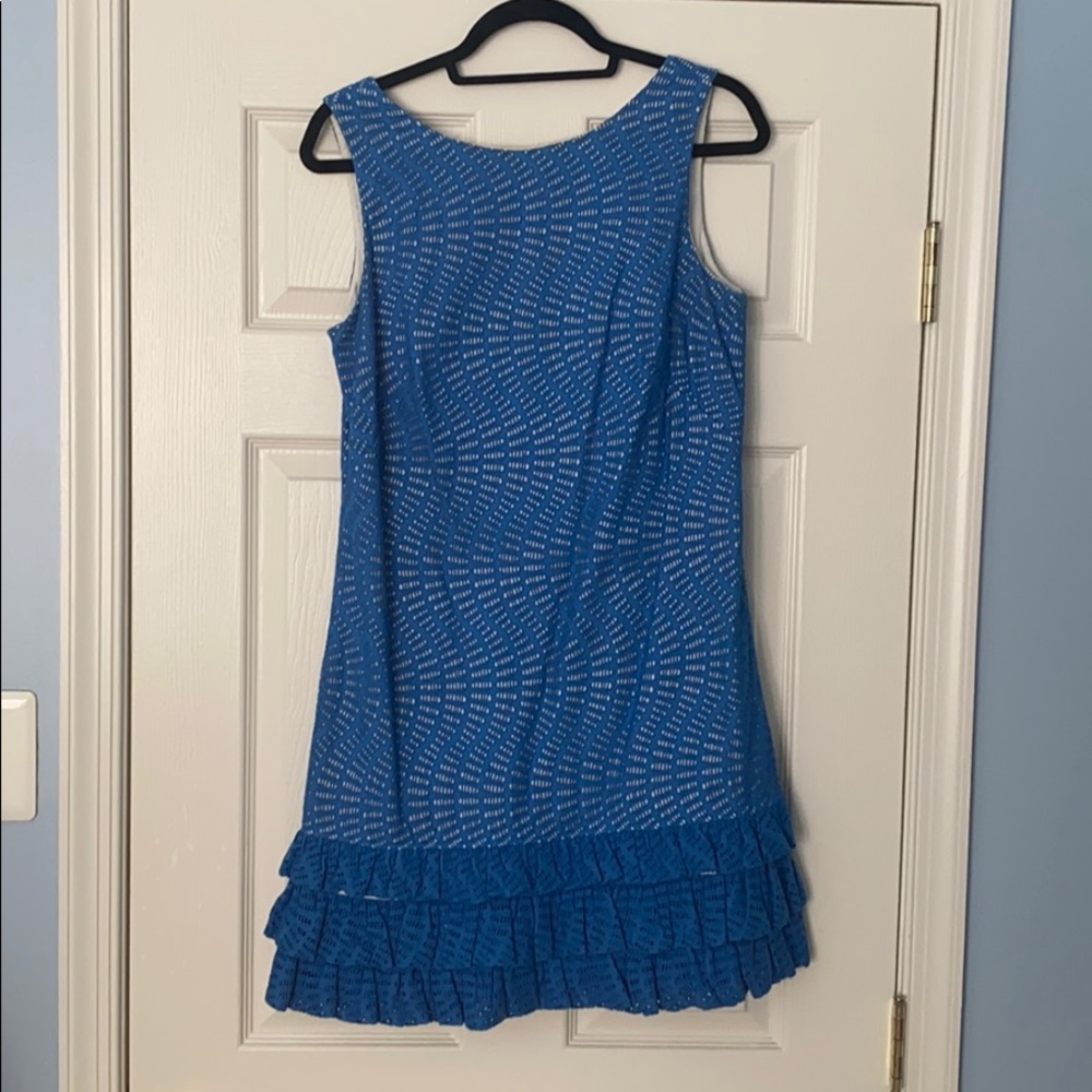 Lilly Pulitzer size 8 blue eyelet dress